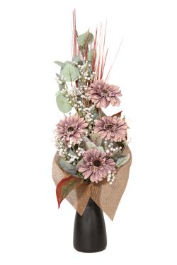 Otoñal y romántico ramo de flores artificiales para cementerio