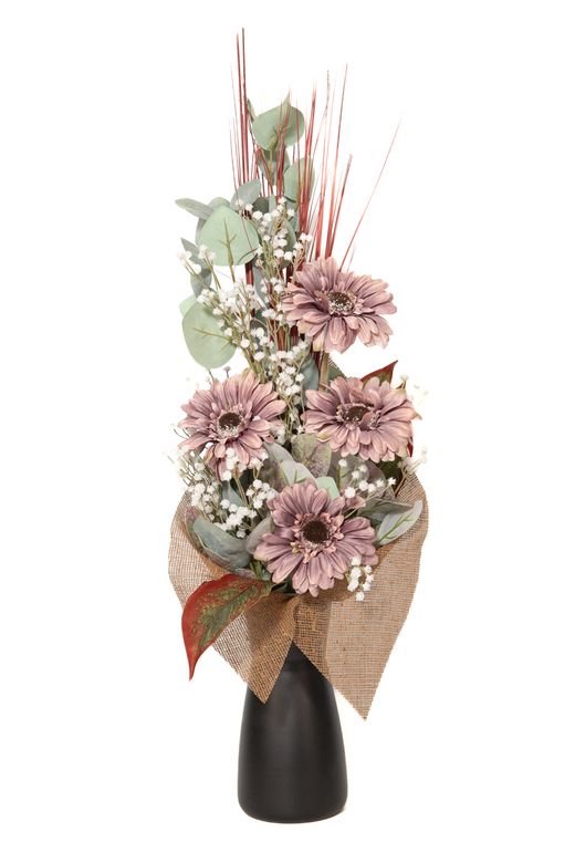 Otoñal y romántico ramo de flores artificiales para cementerio