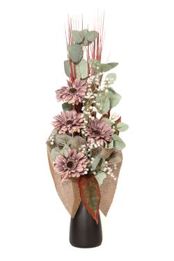 Otoñal y romántico ramo de flores artificiales para cementerio