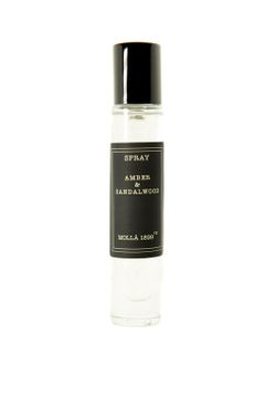 Perfume Travel Spray Amber & Sandalwood. Colección Boutique Tienda CERERIA MOLLA 1899