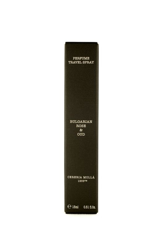 Perfume Travel Spray Rosa Búlgara & Oud. Loja Boutique Collection CERERIA MOLLA 1899