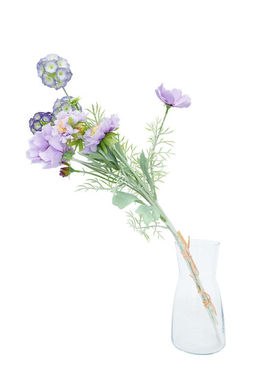 Ramillete delicado artificial de flores lilas