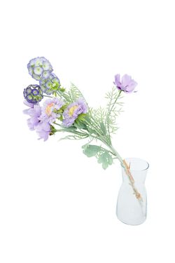 Ramillete delicado artificial de flores lilas