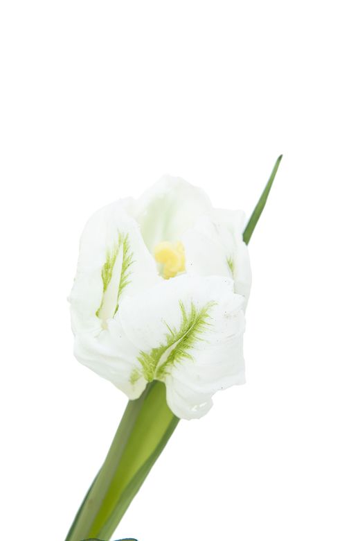 Ramillete elegante de tulipanes artificiales blancos