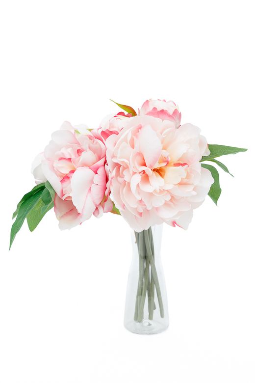 Ramillete encantador de peonías artificiales rosas