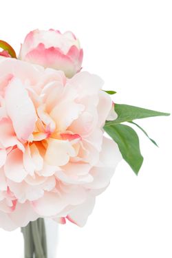 Ramillete encantador de peonías artificiales rosas
