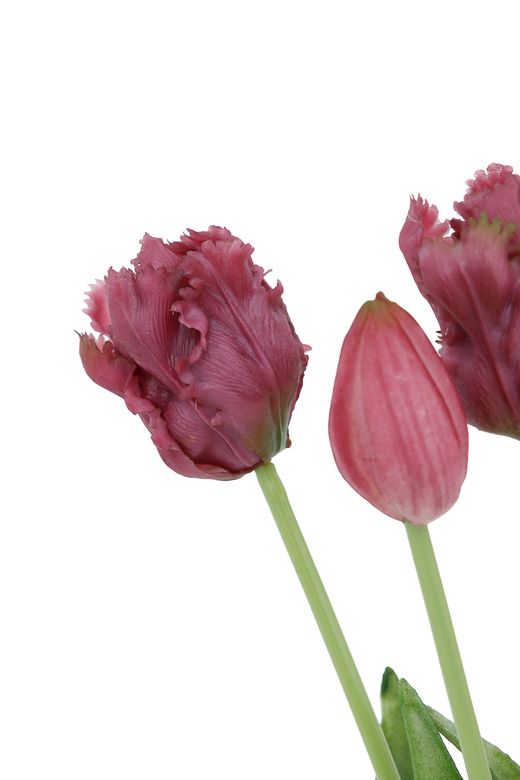 Ramillete sofisticado de tulipanes artificiales en color morado