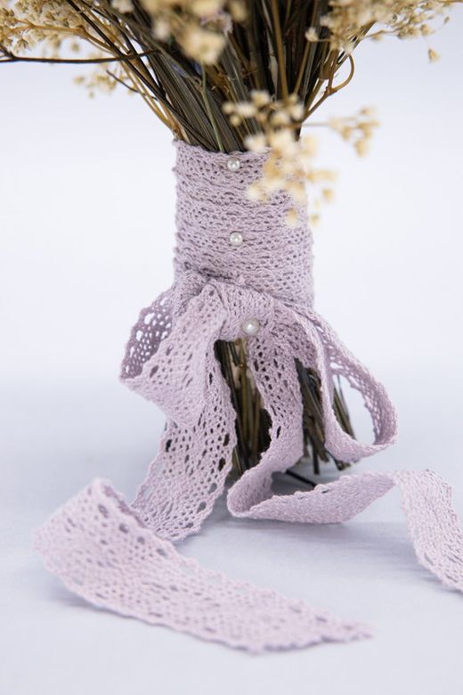 Ramo de novia con lavanda preservada y manzanilla seca