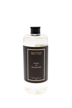 Refil de ambientador Mikado 500 mL. Manjericão e mandarim. Coleção Bouquet CERERIA MOLLA 1899