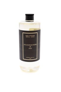 Refil de ambientador Mikado 500 mL. Bulgarian Rose & Oud. Coleção Bouquet CERERIA MOLLA 1899