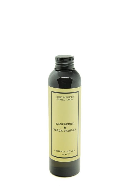 Recambio de mikado ambientador 200 ml. Raspberry & Black Vanilla. Colección Boutique CERERIA MOLLA 1899