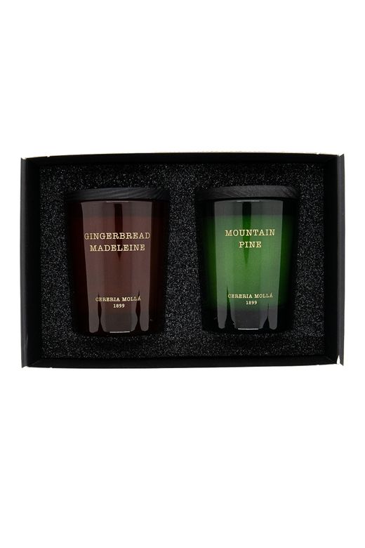 Set dos Candles 70 gr. Gingerbread Madeleine / Mountaine Pine