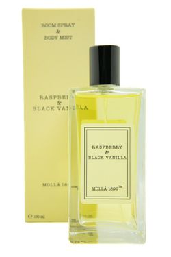 Spray premium y body Mist Raspberry & Black Vanilla. Colección Boutique CERERIA MOLLA 1899.