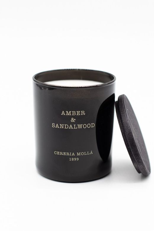 Vela Premium de 230 Grs. Amber & Sandalwood. Colección Boutique CERERIA MOLLA 1899. Handmade. +/- 50 horas