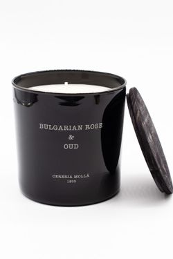 Vela XL Premium. Rosa búlgara & Oud. Coleção Boutique CERERIA MOLLA 1899. Feito à mão. +/- 80 horas