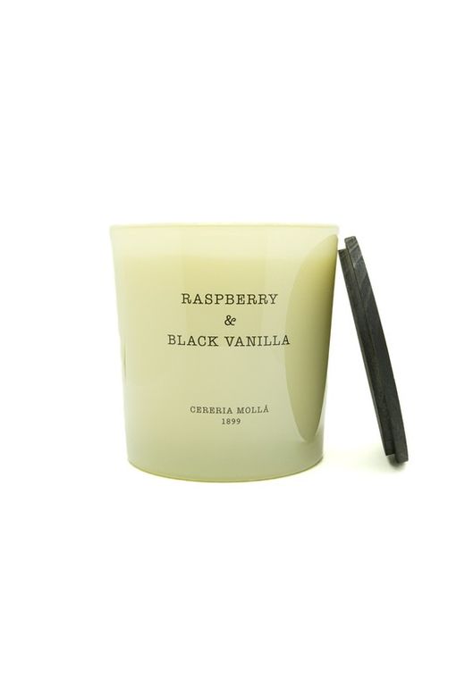 Vela Premium XL de 600Grs. Raspberry & Black Vanilla. Colección Boutique CERERIA MOLLA 1899. Handmade. +/- 80 horas