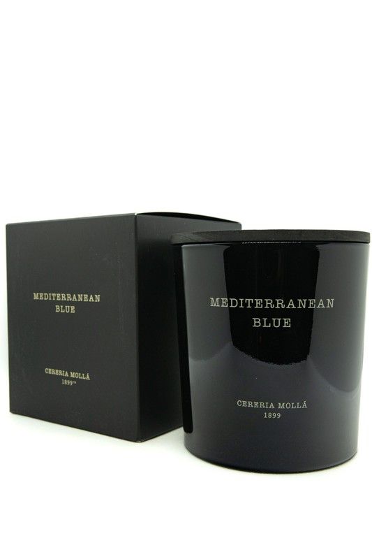 Vela Premium XL de 600gr. Mediterranean Blue. Colección Boutique CERERIA MOLLA 1899. Handmade +/- 80 horas