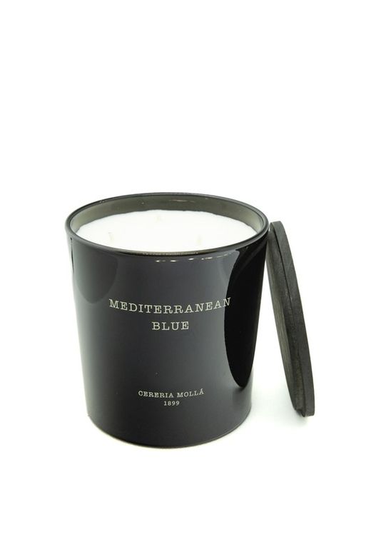 Vela Premium XL de 600gr. Mediterranean Blue. Colección Boutique CERERIA MOLLA 1899. Handmade +/- 80 horas
