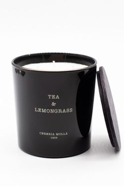 Vela XL Premium. Chá e erva-cidreira. Coleção Boutique CERERIA MOLLA 1899. Feito à mão. +/- 80 horas