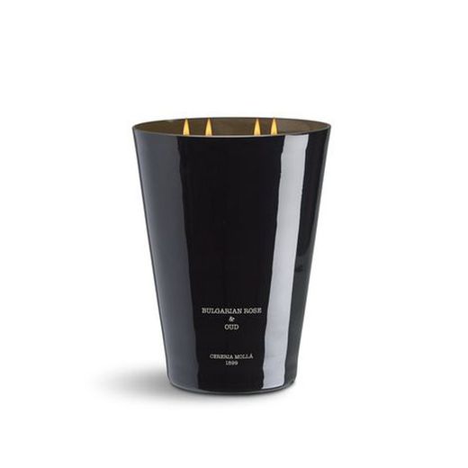 Vela XXL Premium. Rosa búlgara & Oud. Coleção Boutique CERERIA MOLLA 1899. Feito à mão. +/- 200 horas