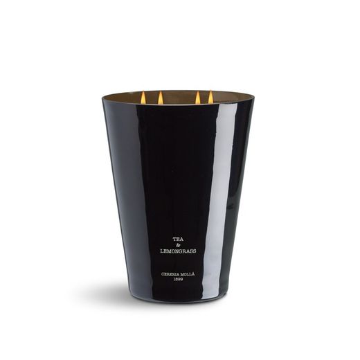 Vela XXL Premium. Chá e erva-cidreira. Coleção Boutique CERERIA MOLLA 1899. Feito à mão. +/- 200 horas