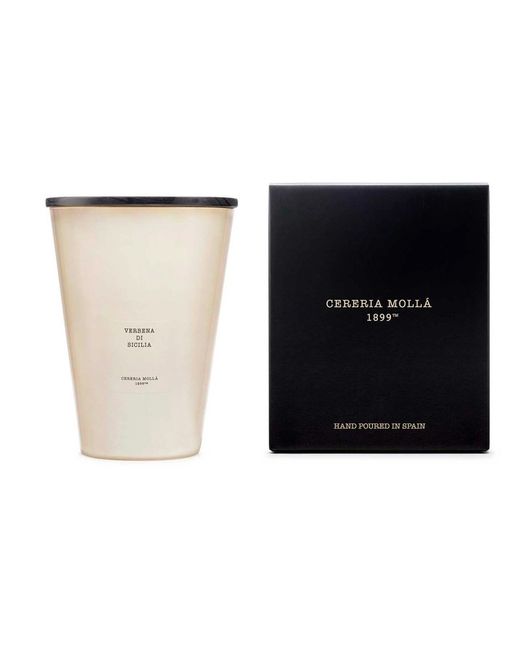 Vela XXL Premium. Verbena di Sicilia. Coleção Boutique CERERIA MOLLA 1899. Feito à mão. +/- 200 horas