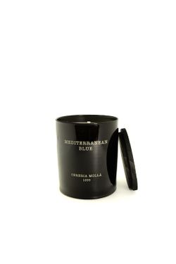 Vela Premium de 230 Grs. Azul Mediterrâneo. Coleção Boutique CERERIA MOLLA 1899. Feito à mão. +/-50 horas