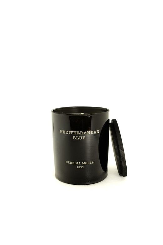 Vela Premium de 230 Grs. Azul Mediterrâneo. Coleção Boutique CERERIA MOLLA 1899. Feito à mão. +/-50 horas