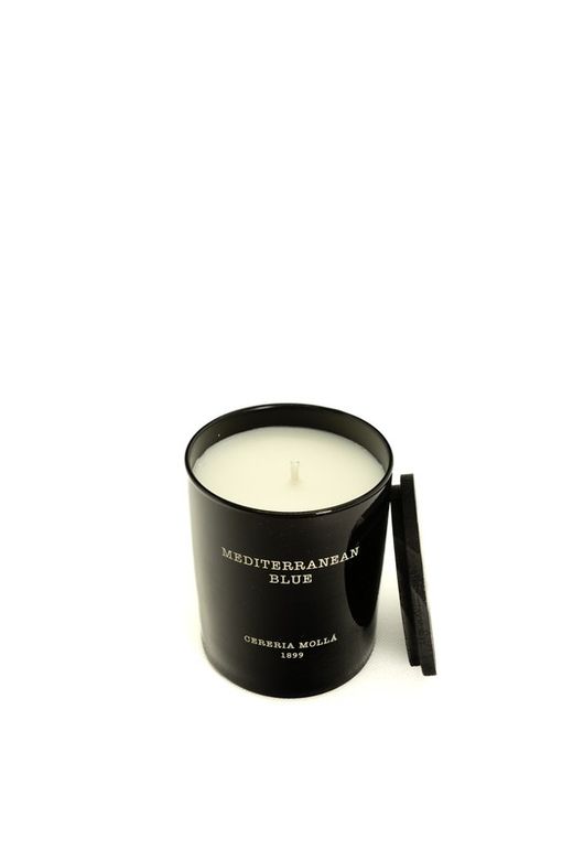 Vela Premium de 230 Grs. Azul Mediterrâneo. Coleção Boutique CERERIA MOLLA 1899. Feito à mão. +/-50 horas