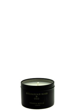 Vela Premium formato Lata. Bulgarian Rose & Oud. Colección Boutique CERERIA MOLLA 1899. Handmade. +/-50 horas