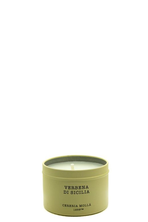 Vela Premium formato Lata. Verbena di Sicilia. Colección Boutique CERERIA MOLLA 1899. Handmade. +/-50 horas