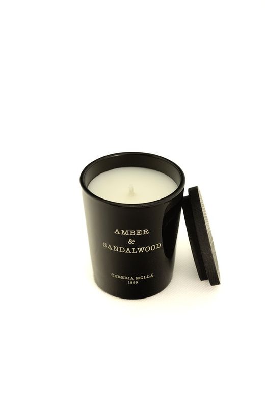 Mini Vela Premium 70Grs. Âmbar e Sândalo. Coleção Boutique CERERIA MOLLA 1899. Feito à mão. +/-50 horas