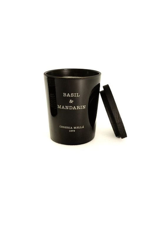 Mini Vela Premium 70Grs. Manjericão e Tangerina. Coleção Boutique CERERIA MOLLA 1899. Feito à mão. +/-50 horas