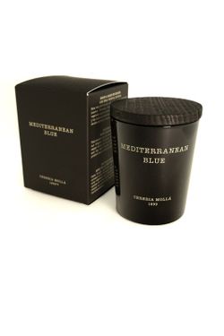 Mini Vela Premium 70Grs. Azul Mediterrâneo. Coleção Boutique CERERIA MOLLA 1899. Feito à mão. +/-50 horas