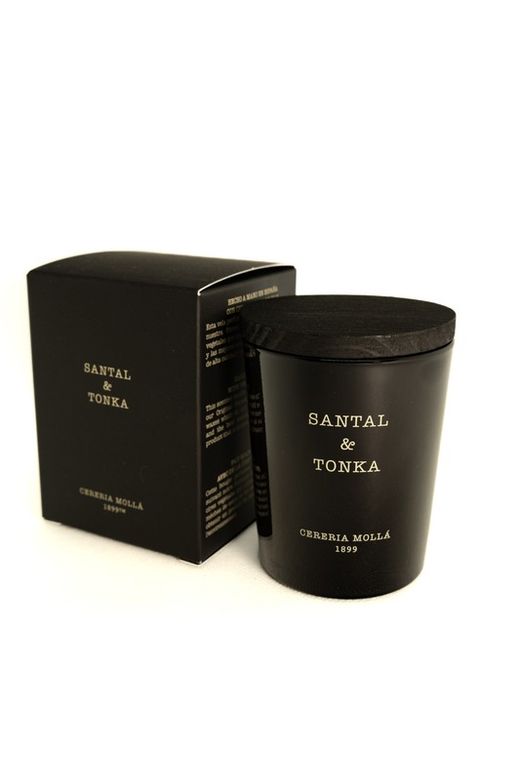 Vela Premiun mini de 70Grs. Santal & Tonka. Colección Boutique CERERIA MOLLA 1899. Handmade. +/-50 horas