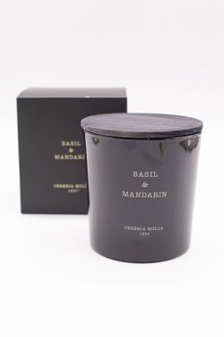 Vela Premium XL. Manjericão e mandarim. Coleção Boutique CERERIA MOLLA 1899. Feito à mão. +/- 80 horas