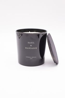 Vela Premium XL. Manjericão e mandarim. Coleção Boutique CERERIA MOLLA 1899. Feito à mão. +/- 80 horas